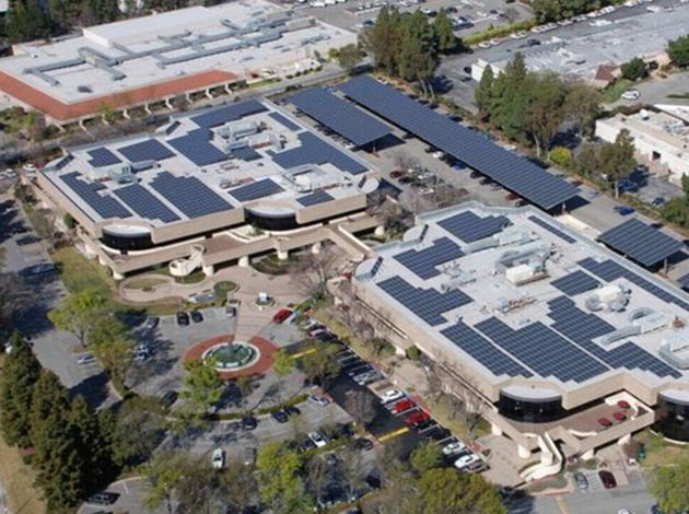 Komercyjny układ słoneczny CA Santa Clara o mocy 2,6 MW